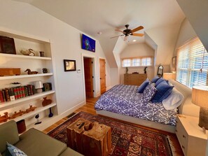 Full View Master Bedroom. King Bed and Full Size Sofa Bed. 