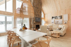 Open concept dining room and living room