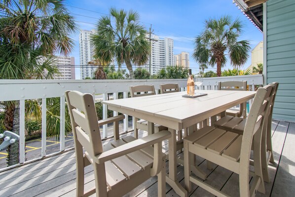 Outside dining