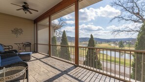 Soak in the views on this gorgeous screened in porch!