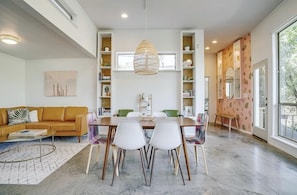 Living/dining area.