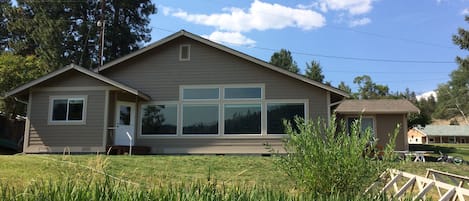 View of the house from the lake.