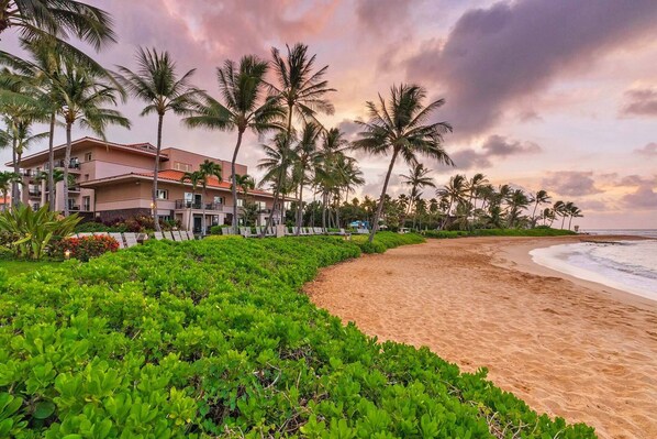 Beautiful resort property set right on Kauai's Poipu Beach