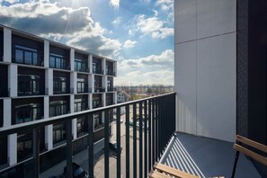 View from the apartment of the surrounding area. 