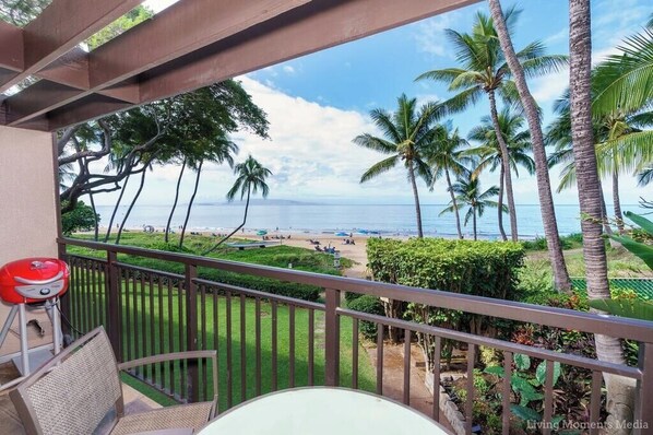 Experience oceanfront bliss! Wake up to breathtaking beach views, sip coffee on your private balcony, and soak in the coastal charm every moment.