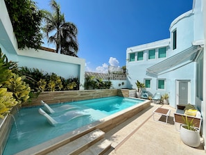 Pool + Patio + Loungers