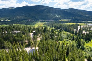 Aerial view of the subdivision