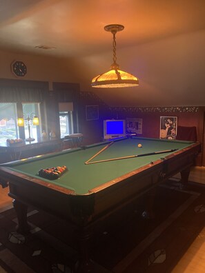 9 ft billiard table in original Billiard Room