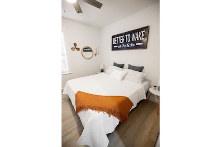 Main floor bedroom with King bed
