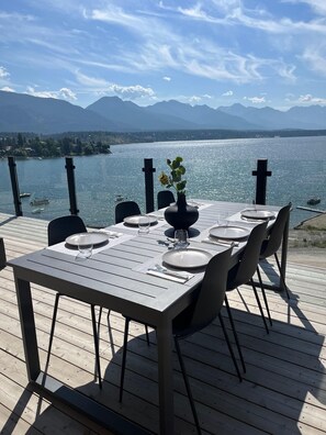 Table on main deck.