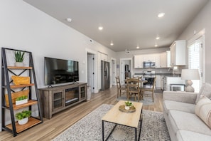 Open concept living spaces