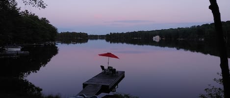 Sunset on Leonard Lake in Muskoka Ontario Canada