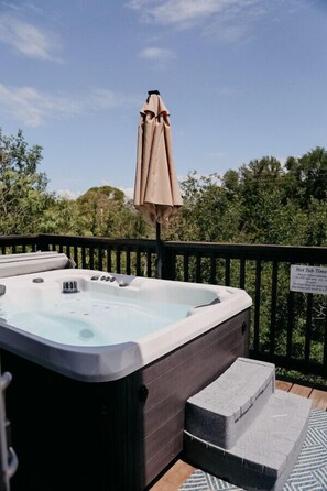 Our spacious deck has room to melt, to read, whatever you need!