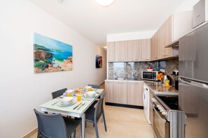 Kitchen and dining area
