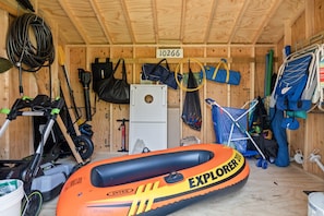 We have a shed full of fun supplies for guest use.