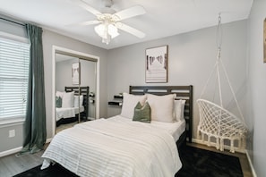Home Decor, Ceiling Fan, Furniture, Bed, Bedroom