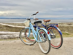 Cruiser bikes included with your rental