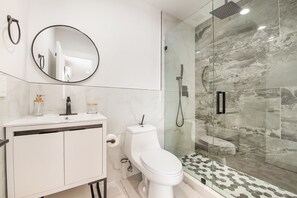 Our bathroom is a modern and stylish space.