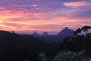 Sunrise at Mimburi. The view from the main house fire pit area.
