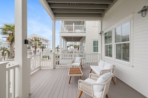 Front Porch with Beach Views