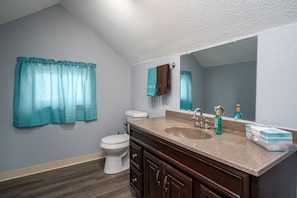 Upstairs half bathroom