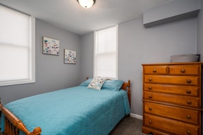 Main floor bedroom with full bed