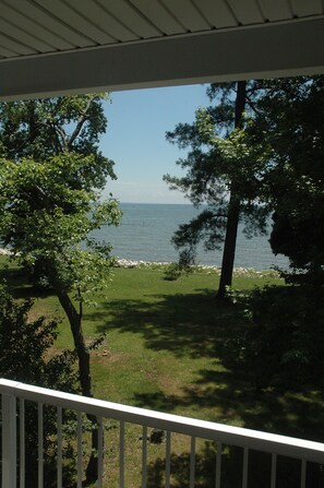 Enjoy your morning coffee from 2nd floor balcony-deck just off principle Bedroom