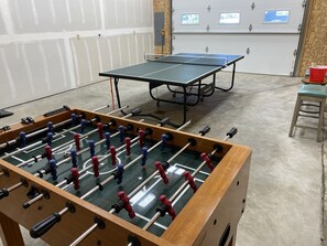 Fooseball or ping pong anyone?