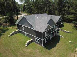 Southeast side of the home