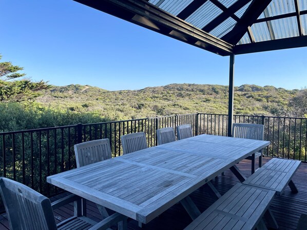 View of the dunes from the deck