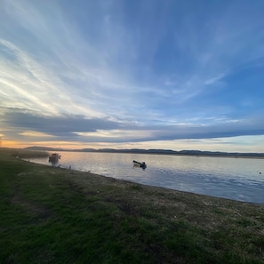 Sunset over the river Tay.