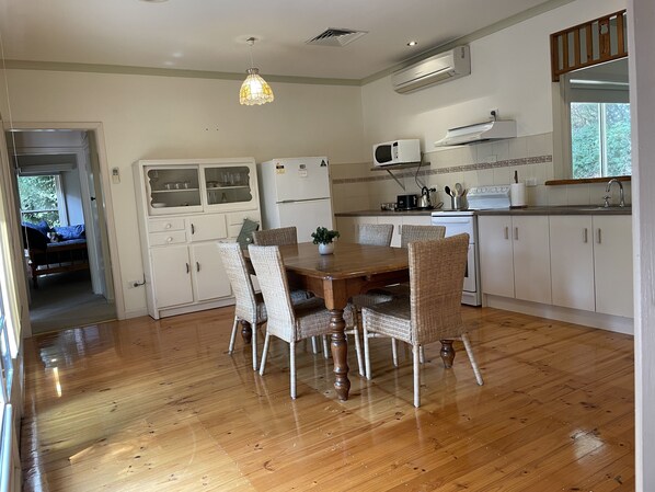 Kitchen and dining.