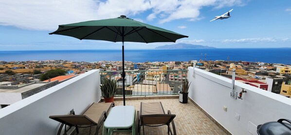 City and Ocean View from the Terrace of Casinha Nova