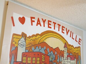 Embrace the spirit of Fayetteville with local art, capturing the vibrant culture and history of our beloved town.