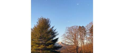 Mount Pisgah from the apartment porch