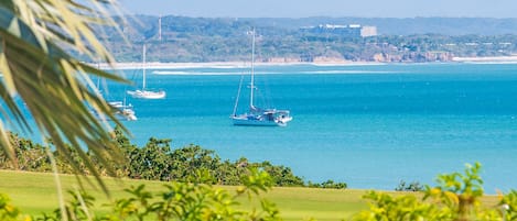 Vue sur la plage ou l’océan