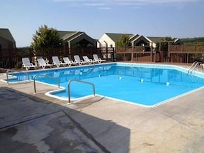 Paradise is just a few steps away - take a refreshing dip in the resort pool right outside your condo and soak up the sun in style. Not available during the colder months (Usually open Memorial Day through Labor Day but message for exact dates)