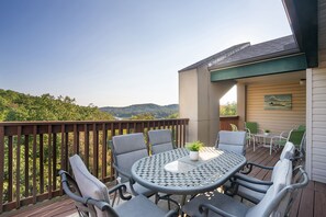 Escape to nature and soak in the peaceful views from your large private deck - the perfect spot to unwind, connect with your surroundings, and rejuvenate