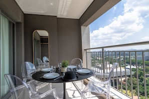 Blick vom Balkon