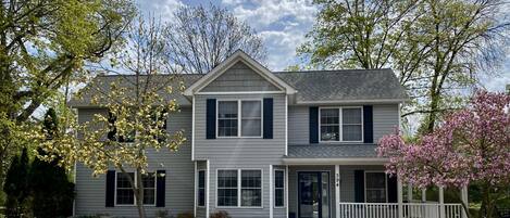 Front view of house (early spring)