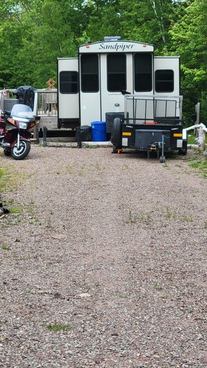 Lots of room for your trailer, bike and car.