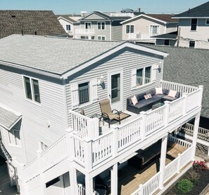 Second Floor Porch view 
We are steps to the beach and boardwalk!