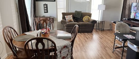 Dining Room and Living Room, with reclining love seat.