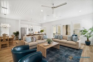 Second Floor Living Room - Dining Area - Kitchen Seating for 17