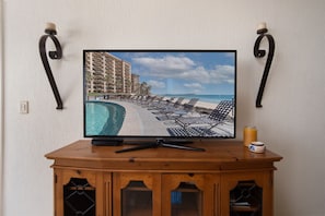 TV in the living room, detail.