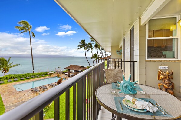 Ocean views from your private lanai