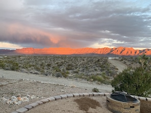 Grand Wash Cliff view from the front porch. Amazing sunsets.
