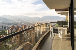 Blick vom Balkon