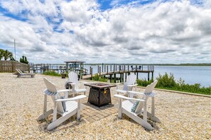 Gather around the fire pit to keep the fun going into the evening hours.