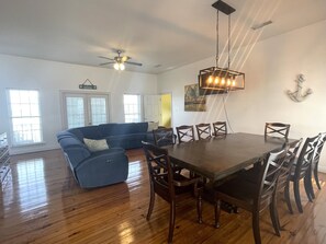 dining and living area